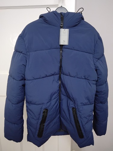Hooded puffer jacket - tu,