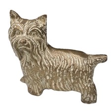 Vintage solid brass terrier - vintage,