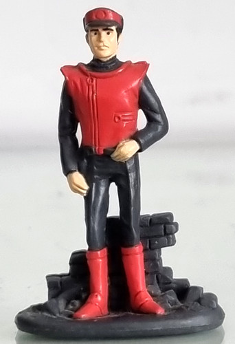 Vintage captain scarlet - scarlet, 7cm