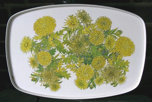 Large vintage serving tray mid - large,
