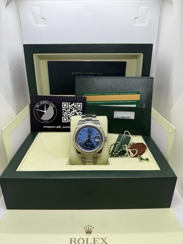 Rolex datejust azzuro dial - azzuro,