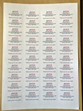 AVON Personalised labels x 40