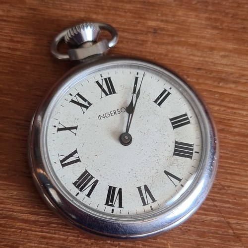 Vintage metal ingersoll pocket - ingersoll,
