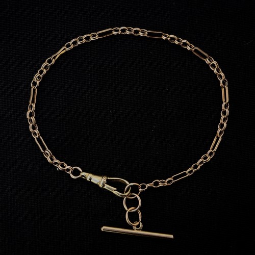 Antique 9ct solid - gold, albert