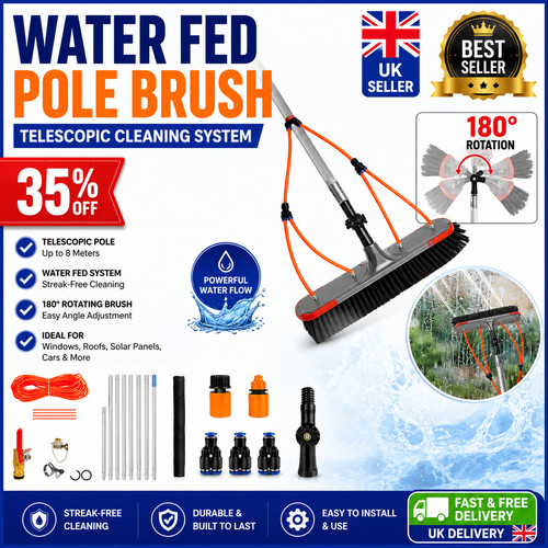 Water fed window cleaning - water,
