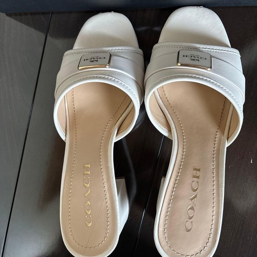 Coach sandals white - coach,