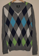 Mens PALM GROVE Grey Argyle