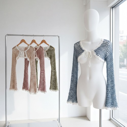 Crochet bolero shrug handmade - crochet,