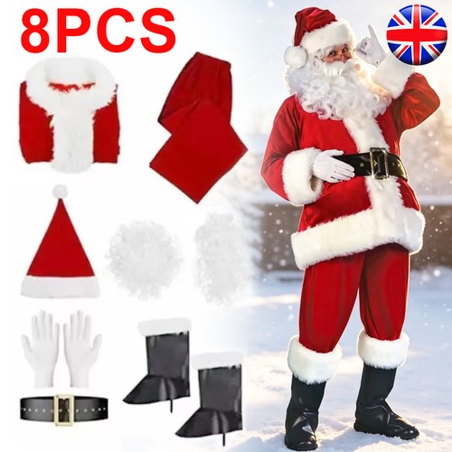 8pcs santa claus - 8pcs, costume