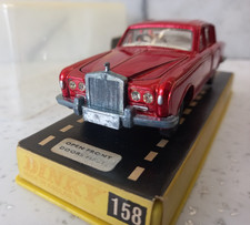 Dinky Toys 158 Rolls Royce Silver Shadow - Metallic Red - good  original Boxed