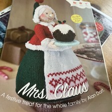 KNITTING PATTERN Alan Dart Christmas Mrs Claus festive toy decoration 