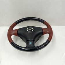 Mazda MX-5 Mk2 NB 1998-05 Phoenix Tan Leather 3-Spoke Steering Wheel Nardi NBFL