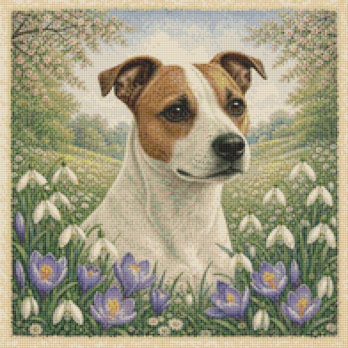 Staffy jack puppy dog - staffy,