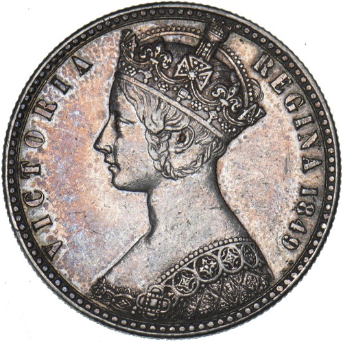 1849 godless florin - godless, victoria