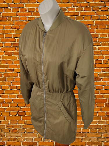 Zara khaki coat small womens - zara,