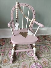 Children's rocking chair (Dusty Pink, Cream And Gold)