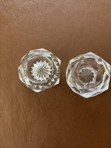 Two victorian glass pinchpots - two,