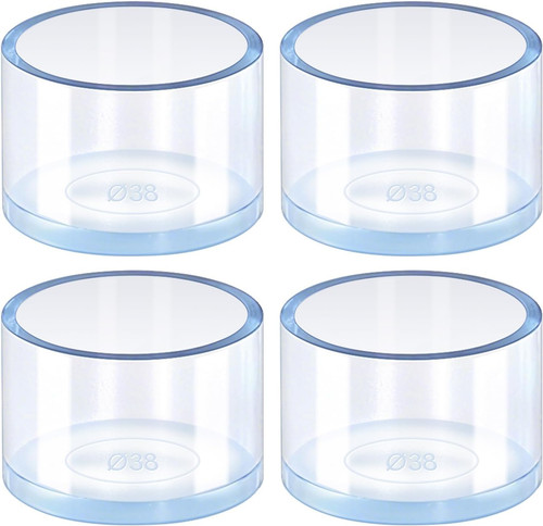 Pcs clear castor cup - 4,