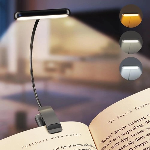 Rechargeable book light - book, led