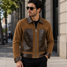 Vintage suede with modern - suede,