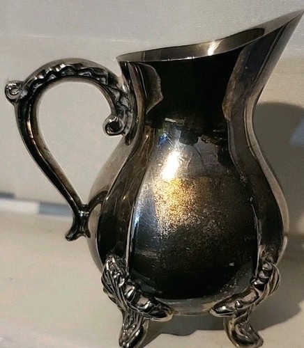 Silver plated cream jug - silver,