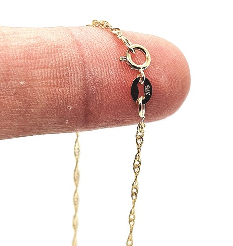Gold chain necklace 375 - necklace,