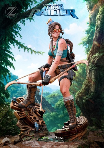 Scale lara croft - scale, resin