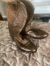 Size 11 Dan Post Western Boots Cowboy 111R New Heel And Soles