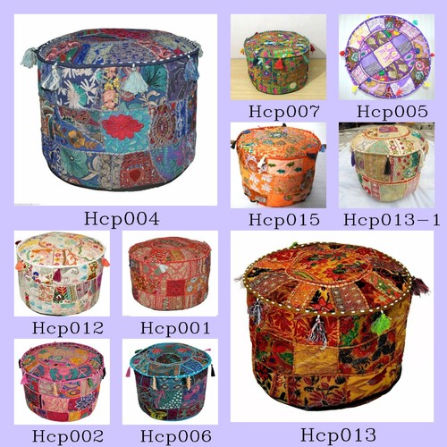 Hippie gypsy pouf ottoman - hippie,