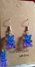 Blue and Purple Glitter Gummy