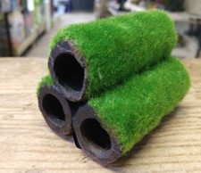 3 Shrimp Ceramic Bamboo Tubes Moss Effect Aquarium Fish Tank Ornament 