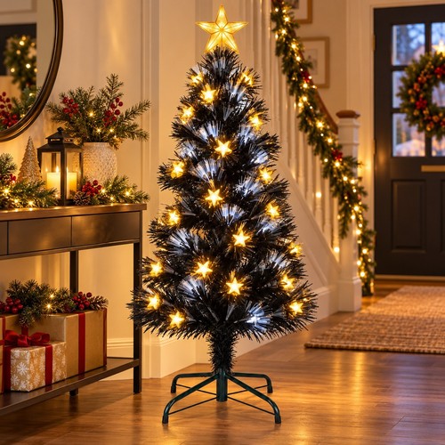 4ft black fibre - 4ft,