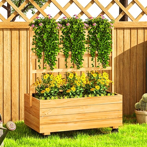 Raised garden bed wooden - raised,