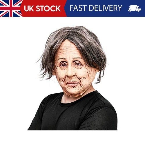 Creepyparty old woman mask - old,