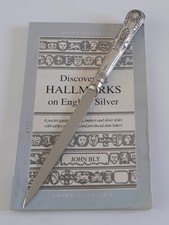 William Hutton & Son Sheffield 1913 HM Silver Handle Letter Opener Kings Pattern