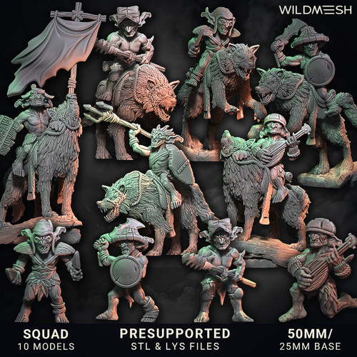 Goblin wolf riders wild - wolf,