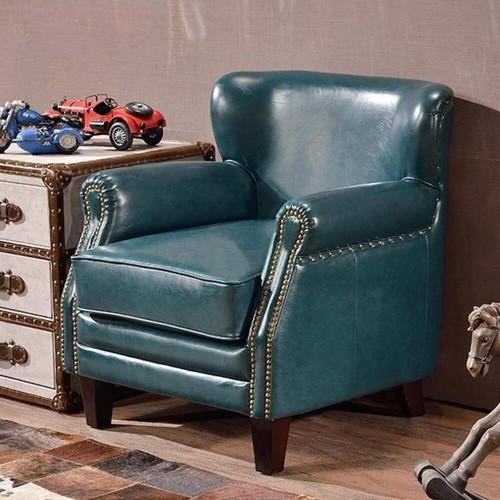 Vintage leather armchair - armchair, |