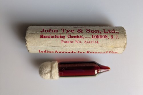 Wwii mop iodine ampoule - wwii,