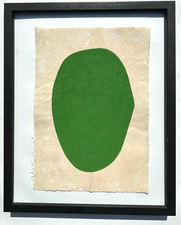 Ellsworth Kelly Original Painting Canvas Minimalism Green Original Painted C18