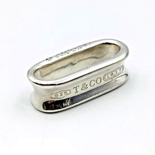 Tiffany & Co. 1837 Sterling Silver 925 Oval Loop Scarf Ring Pendant