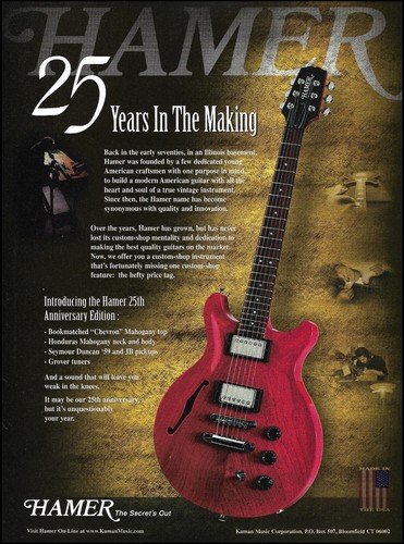 Hamer 25th anniversary - 25th, ltd