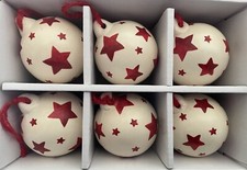 Set Of Six Red Star Emma