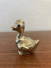VINTAGE SMALL BRASS DUCK