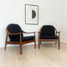 Designer Mid Century Armchairs