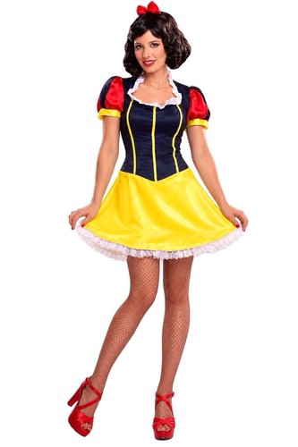 Snow white fancy dress costume - white,