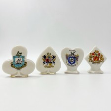 VINTAGE x4 CRESTED CHINA