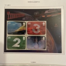GB Stamps 2011 'Gerry Anderson - Thunderbirds' - MNH MINI SHEET