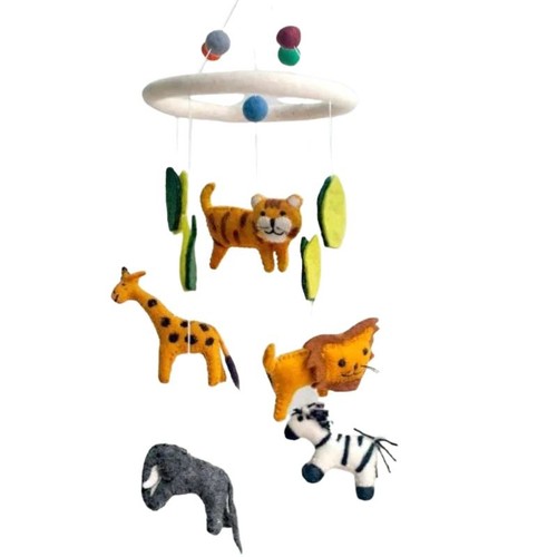 Jungle animals cot mobile - animals,