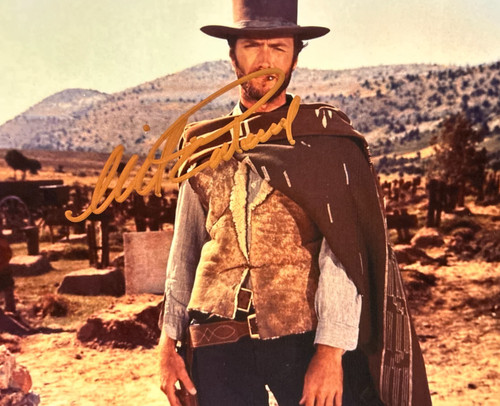 Clint eastwood signed 8x10 - eastwood,