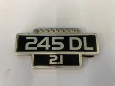 Original Volvo 245DL metal Boot / Bonnet Badge 